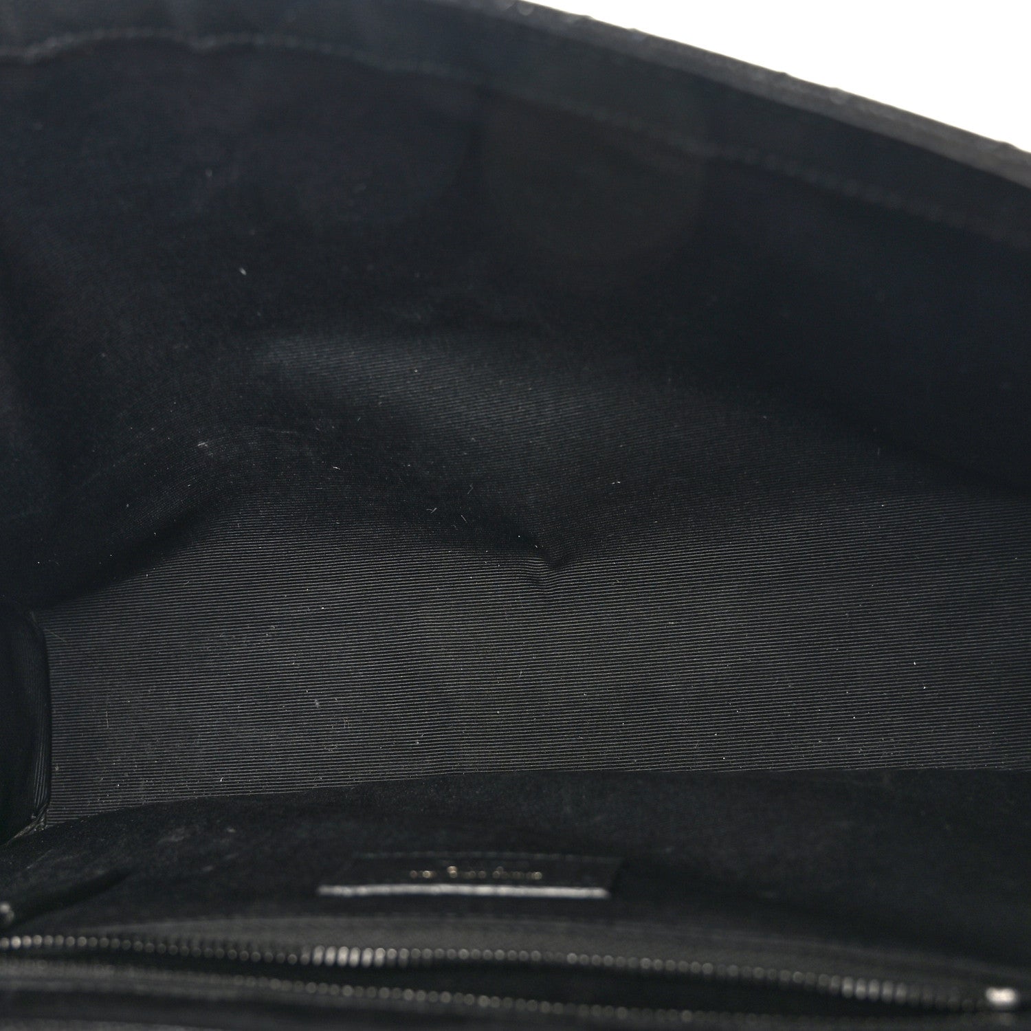 Saint Laurent Grain De Poudre Textured Mixed Matelasse Large Triquilt Monogram Monochrome Satchel Black 5 of 9