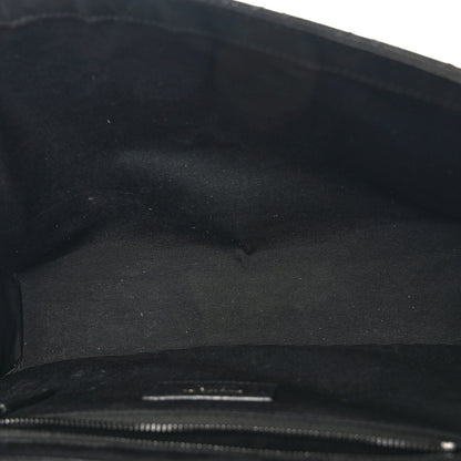 Saint Laurent Grain De Poudre Textured Mixed Matelasse Large Triquilt Monogram Monochrome Satchel Black 5 of 9