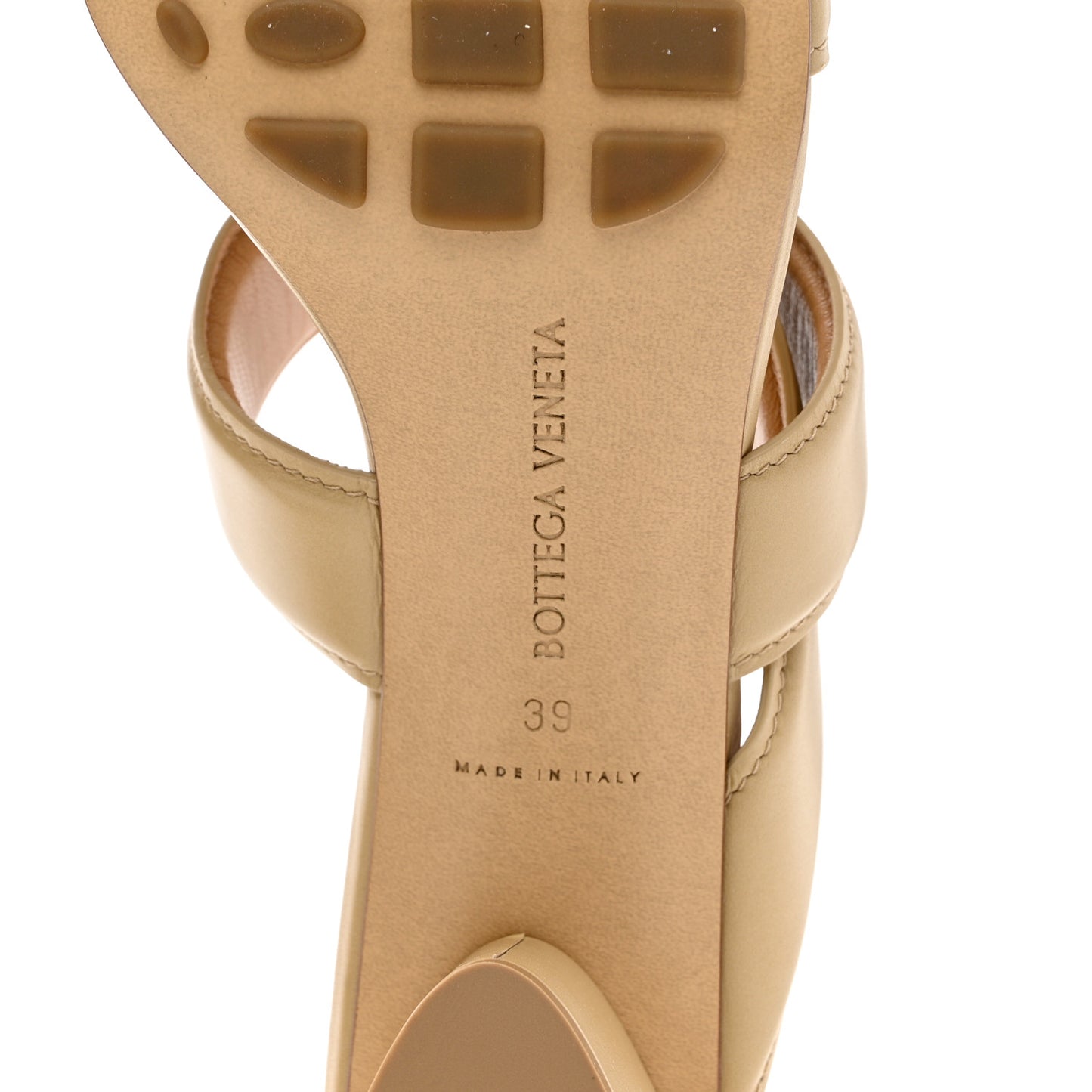 Vienna Calfskin The Band Cross Strap Mule Sandals 39 Cane Sugar