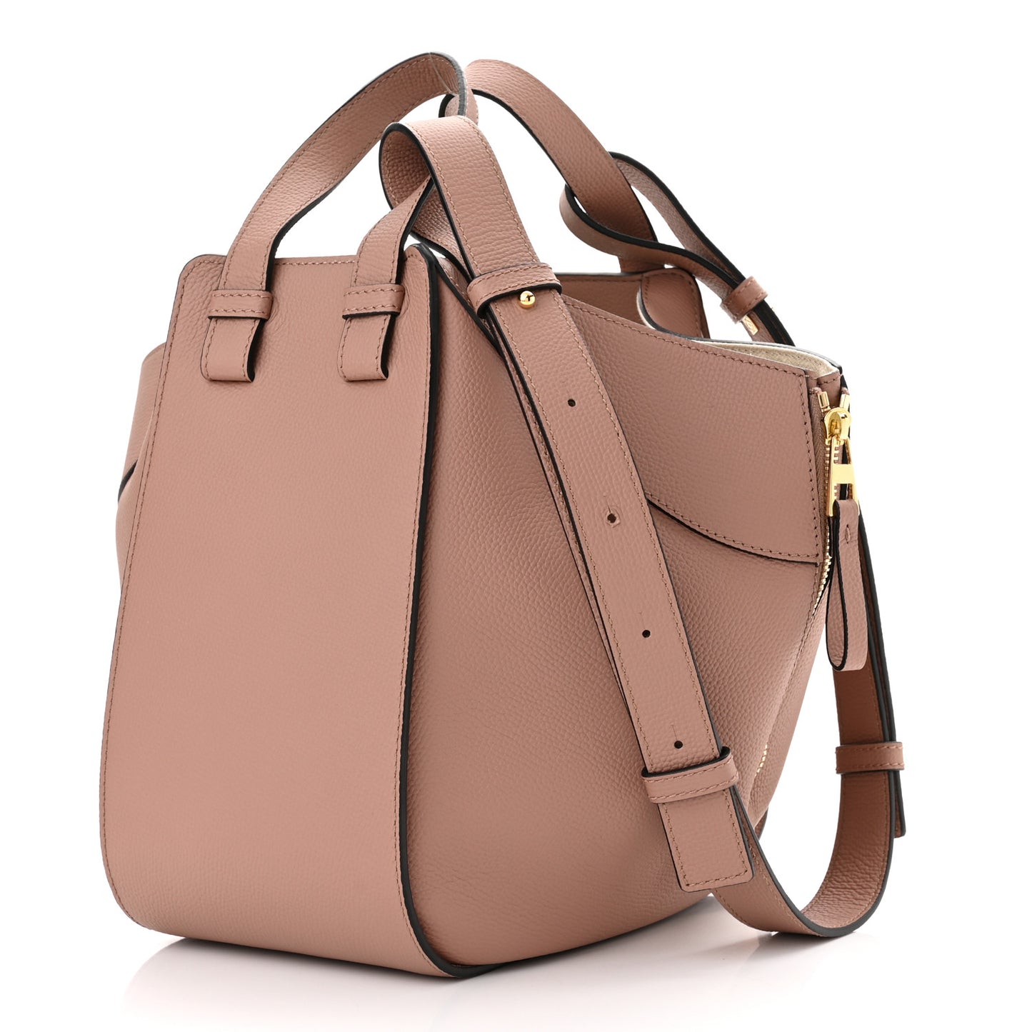 Calfskin Small Hammock Shoulder Bag Dark Blush