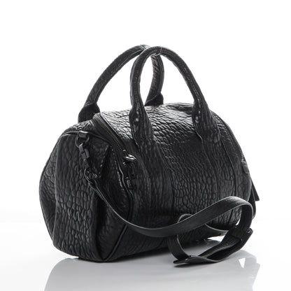 Alexander Wang Pebbled Lambskin Rockie Black Matte Black Hardware 3 of 9
