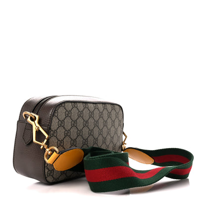 Gucci GG Supreme Monogram Web Neo Vintage Shoulder Bag Beige New Acero Crop 3 of 11
