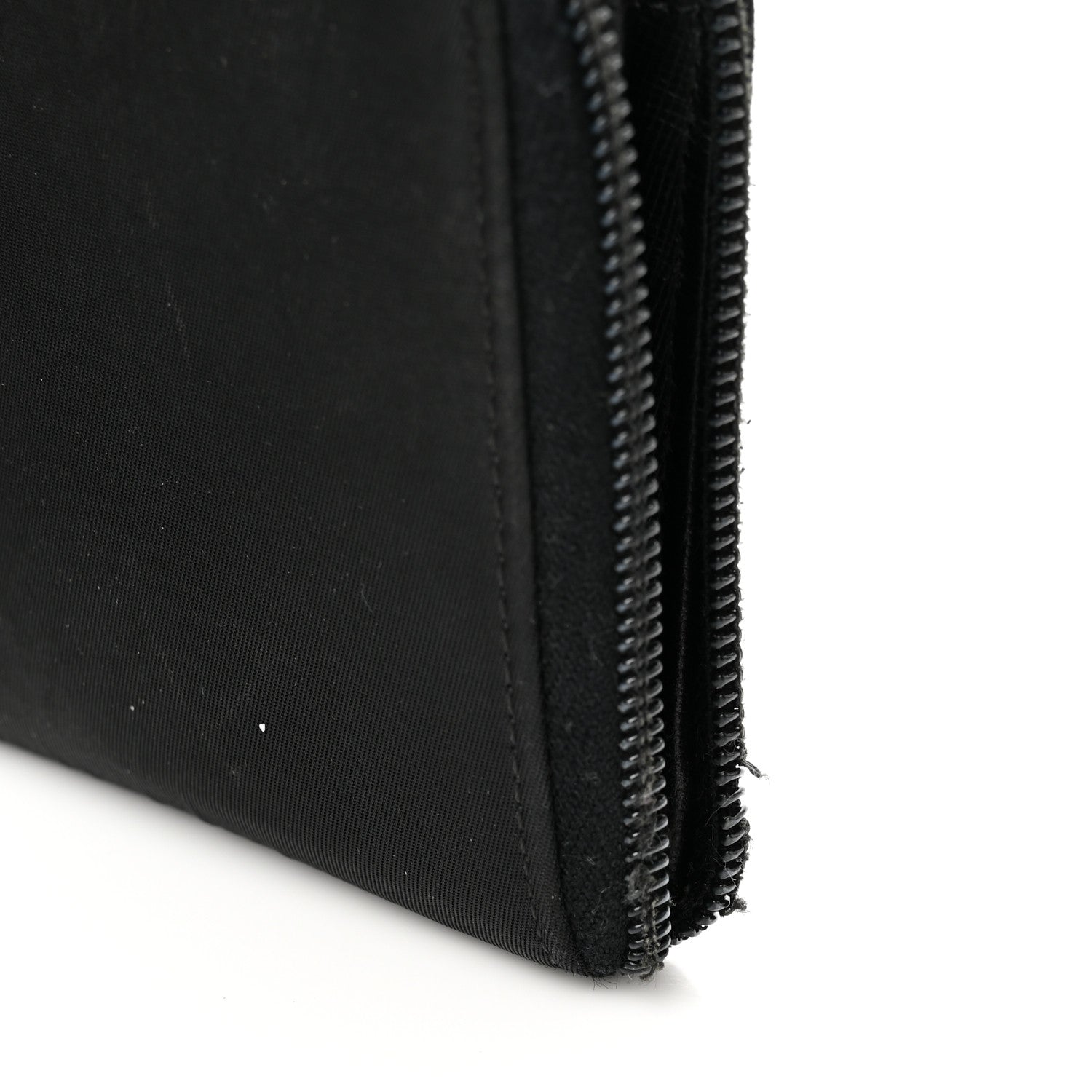 Prada Tessuto Nylon Zip Around Wallet Black 9 of 9