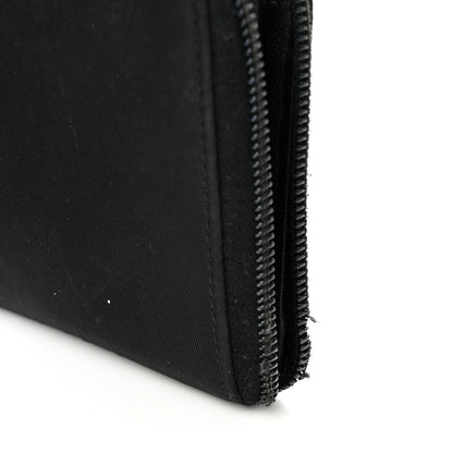 Prada Tessuto Nylon Zip Around Wallet Black 9 of 9