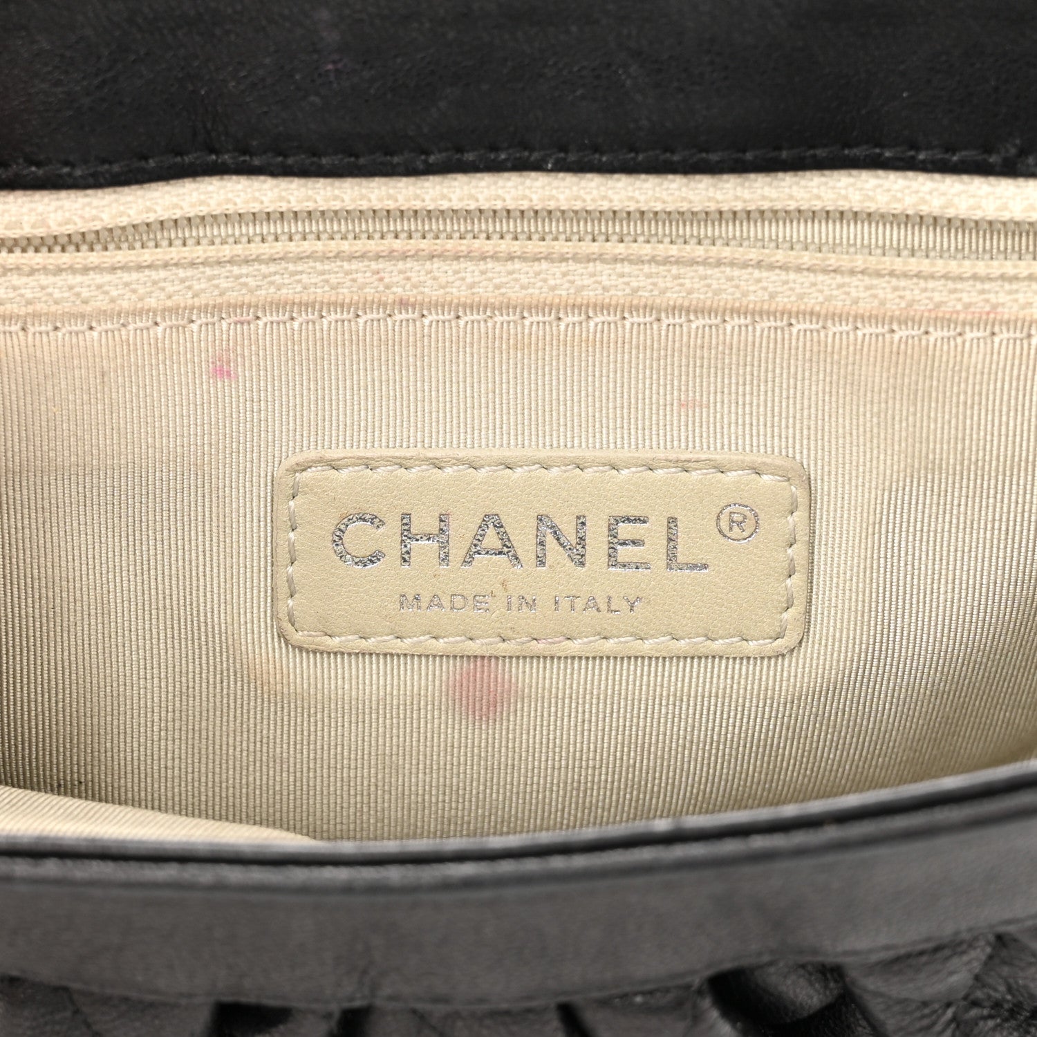 Chanel Washed Lambskin Quilted Mini Chain Around Messenger Black 6 of 13