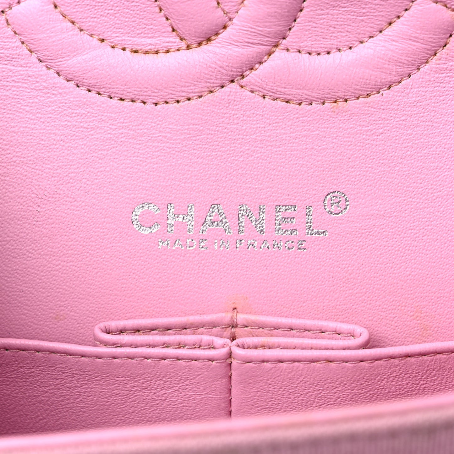 Jersey Quilted Medium Double Flap Pink