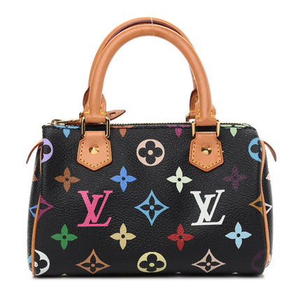 Louis Vuitton Monogram Multicolor Mini Sac HL Speedy Black 1 of 8