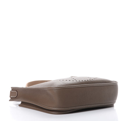 Hermes Taurillon Clemence Evelyne III PM Etoupe 3 of 10