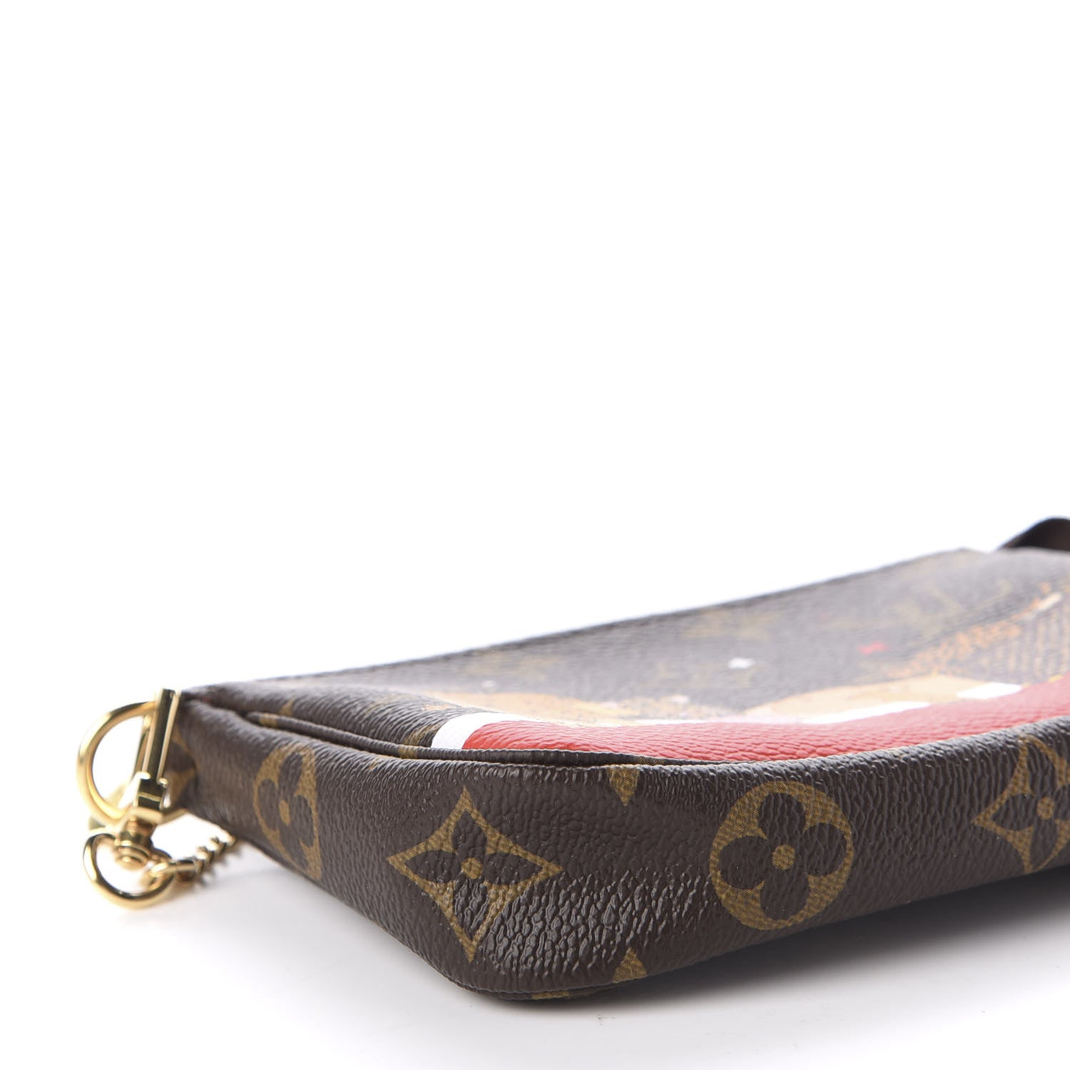 Louis Vuitton Monogram 2018 Christmas Animation Mini Cats Pochette Accessories 6 of 9