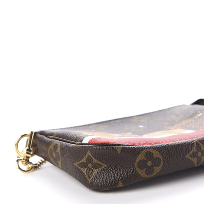Louis Vuitton Monogram 2018 Christmas Animation Mini Cats Pochette Accessories 6 of 9