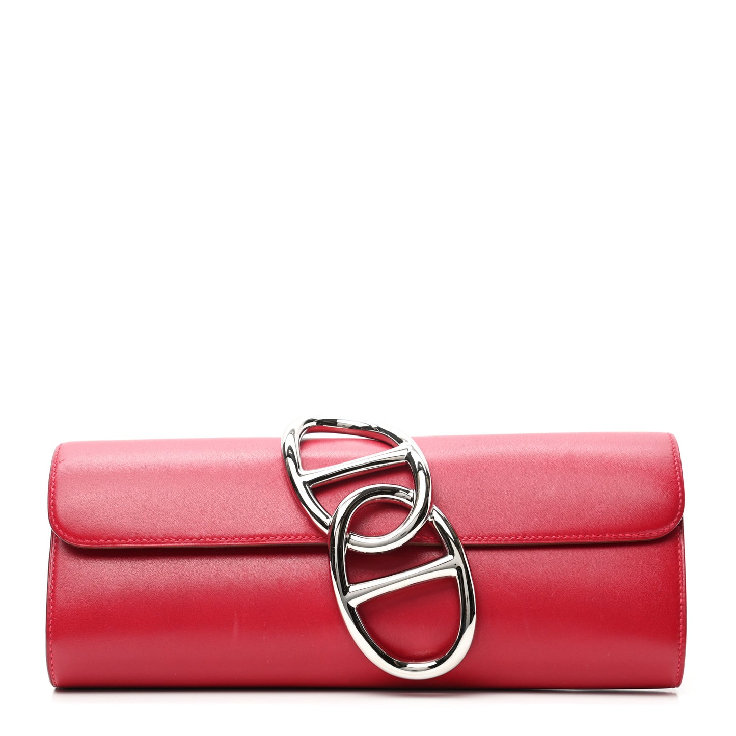 Tadelakt Egee Clutch Rouge Vif