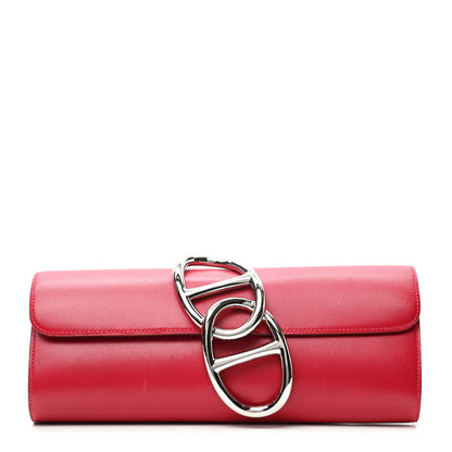 Hermes Tadelakt Egee Clutch Rouge Vif 1 of 7