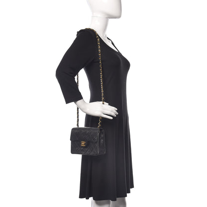 Chanel Lambskin Quilted Mini Square Flap Black 2 of 10