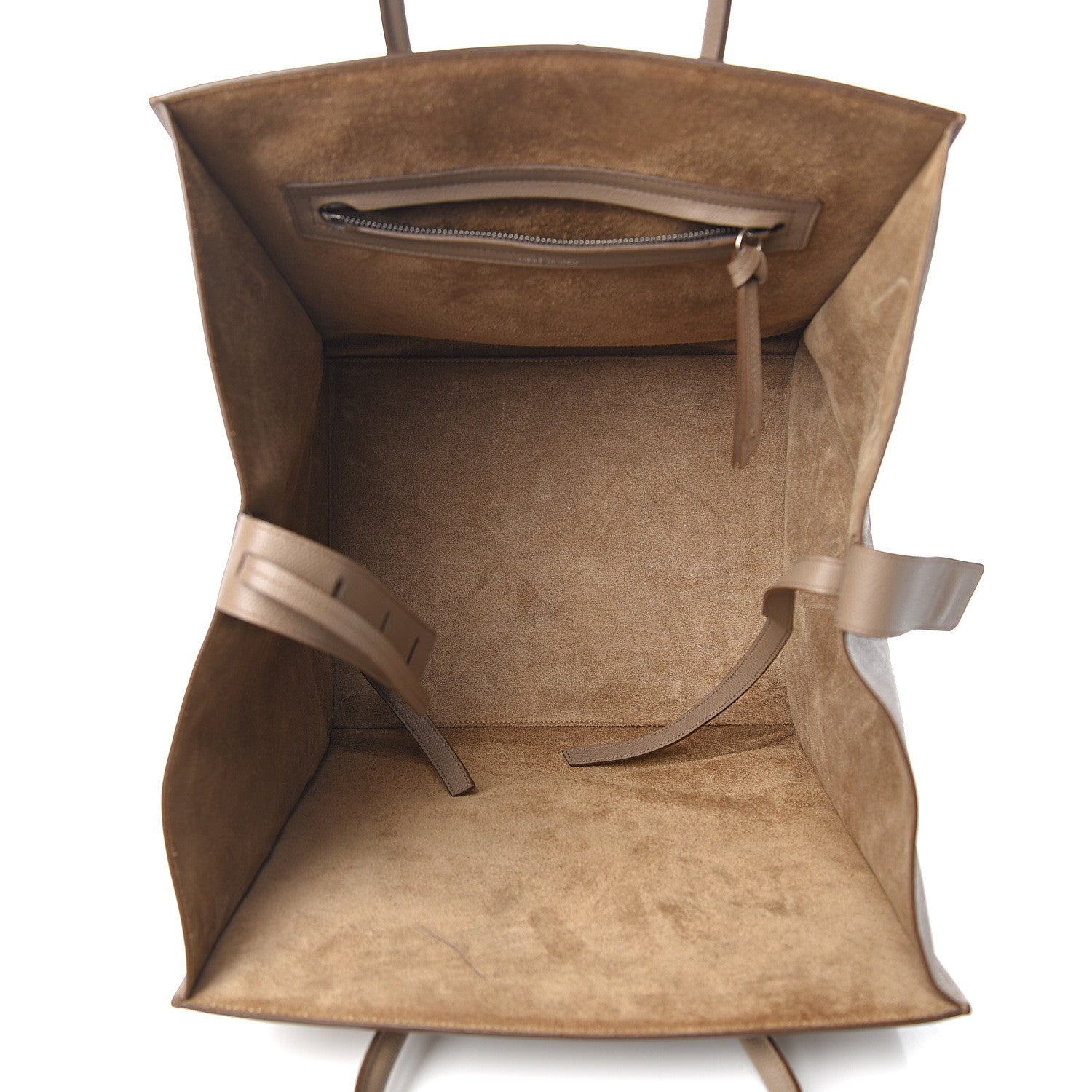 Celine Grained Calfskin Medium Phantom Luggage Taupe 4 of 12