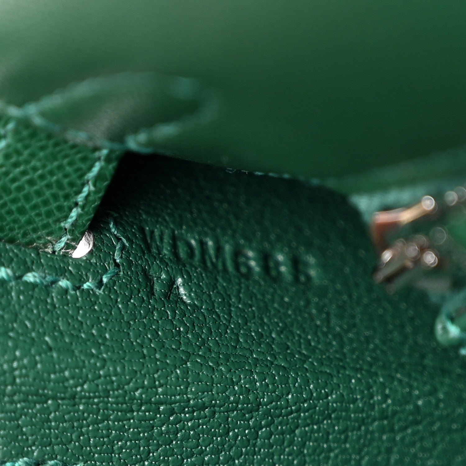 Hermes Madame Calfskin Kelly Sellier 25 Vert Moyen 7 of 12