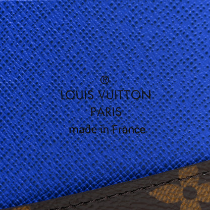 Louis Vuitton Monogram Macassar Pocket Organizer NM Blue 6 of 10