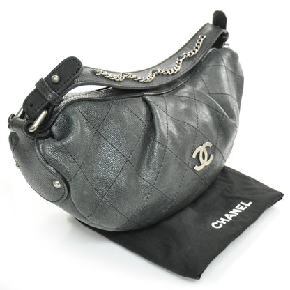 Chanel Caviar Outdoor Ligne Hobo Black 3 of 9