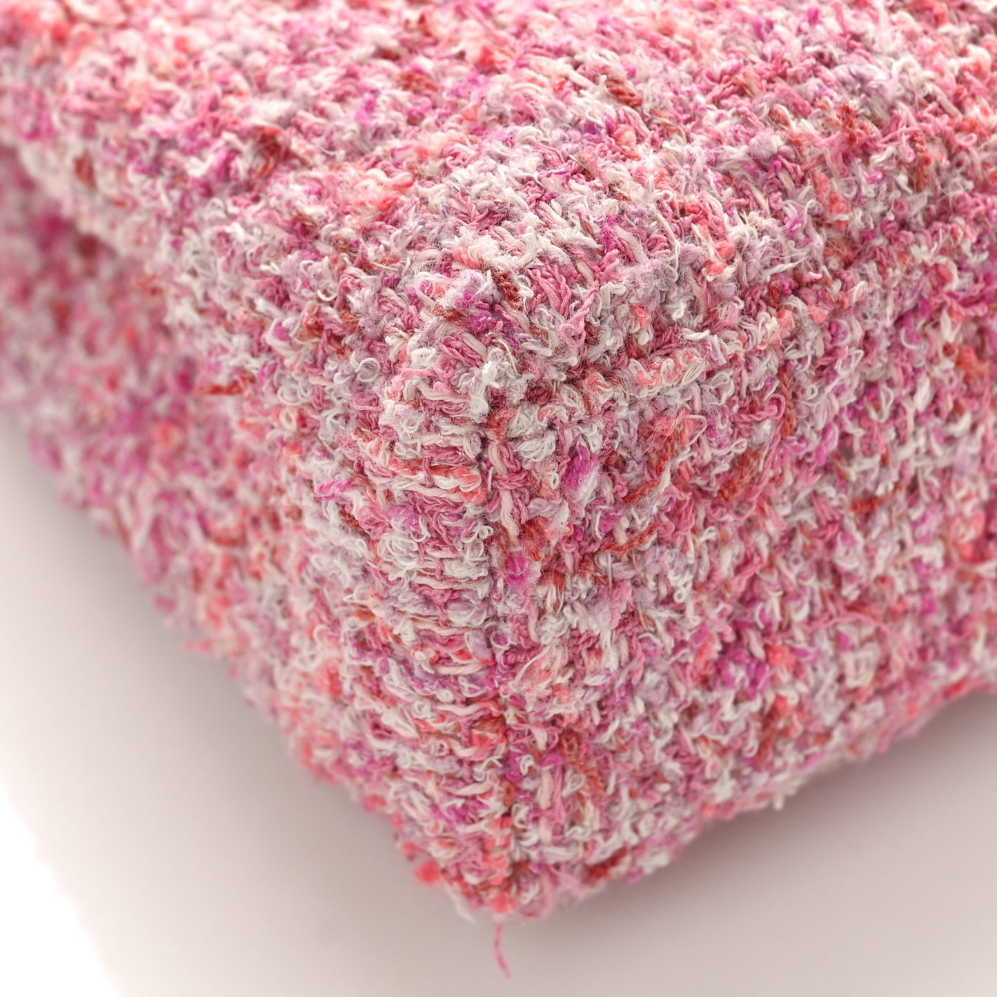 Tweed Quilted Nano Kelly Shopper Pink
