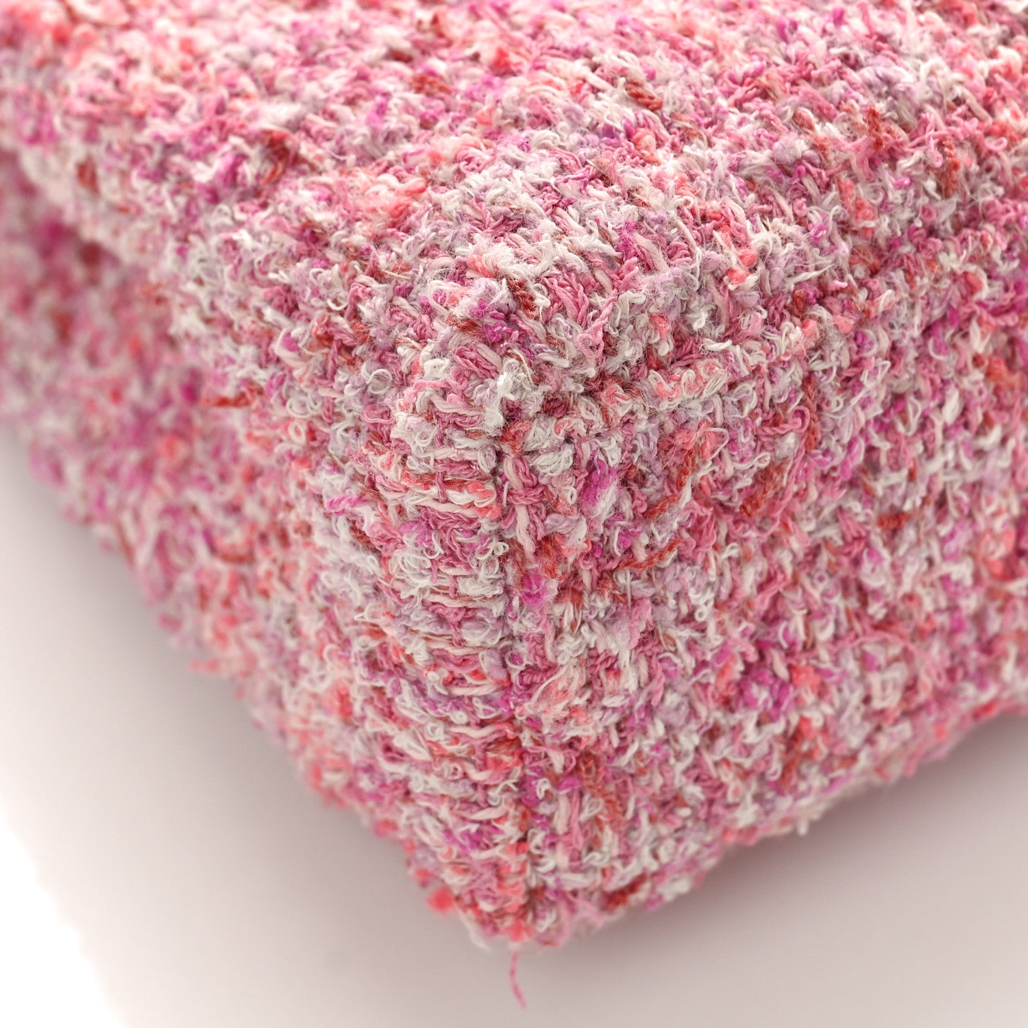 Chanel Tweed Quilted Nano Kelly Shopper Pink 8 of 9