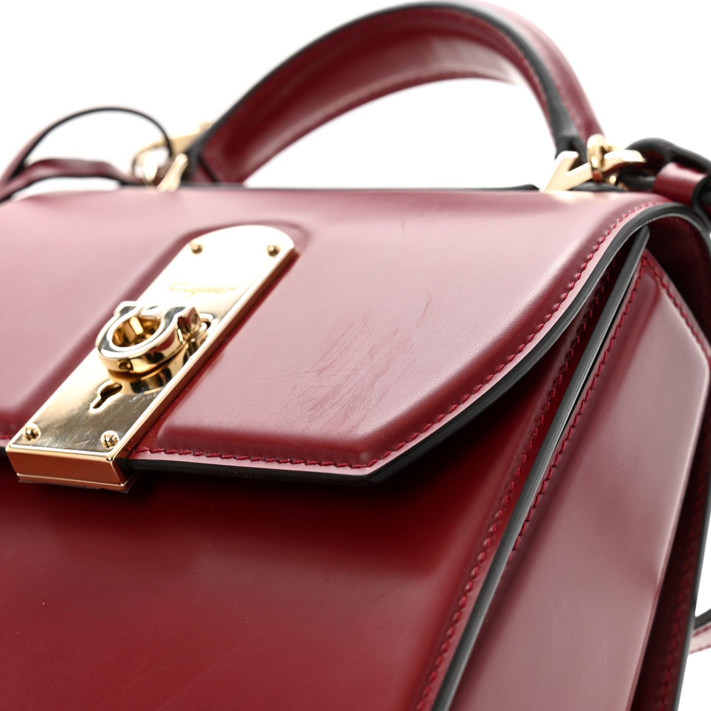Smooth Calfskin Small Boxyz Red