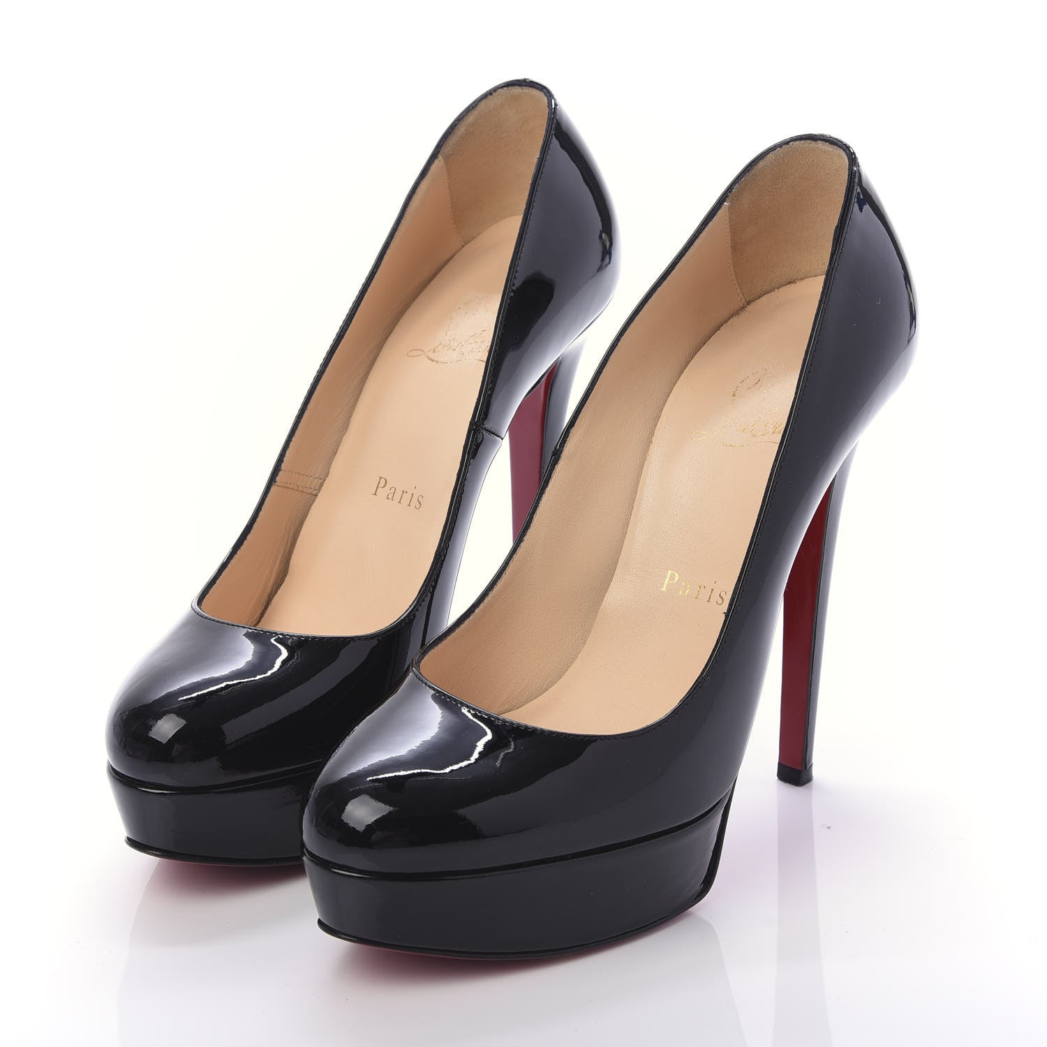 Christian Louboutin Patent Bianca 140 Pumps 36.5 Black 3 of 8
