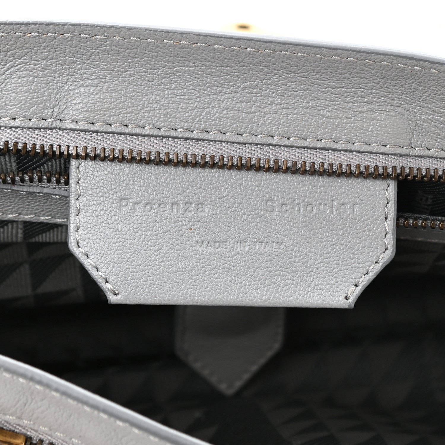 Proenza Schouler Lambskin Medium PS1 Satchel Concrete Grey 7 of 11