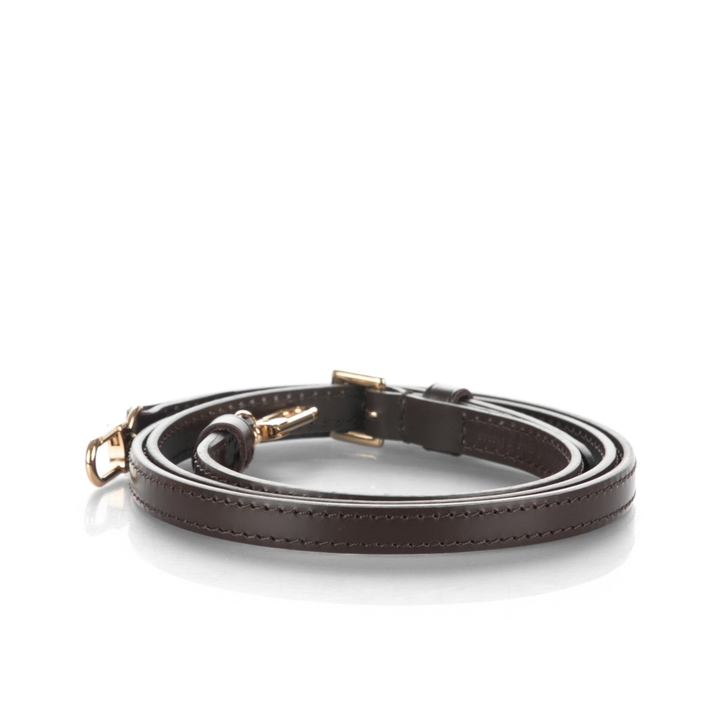 Calfskin 12mm Adjustable Shoulder Strap Brown