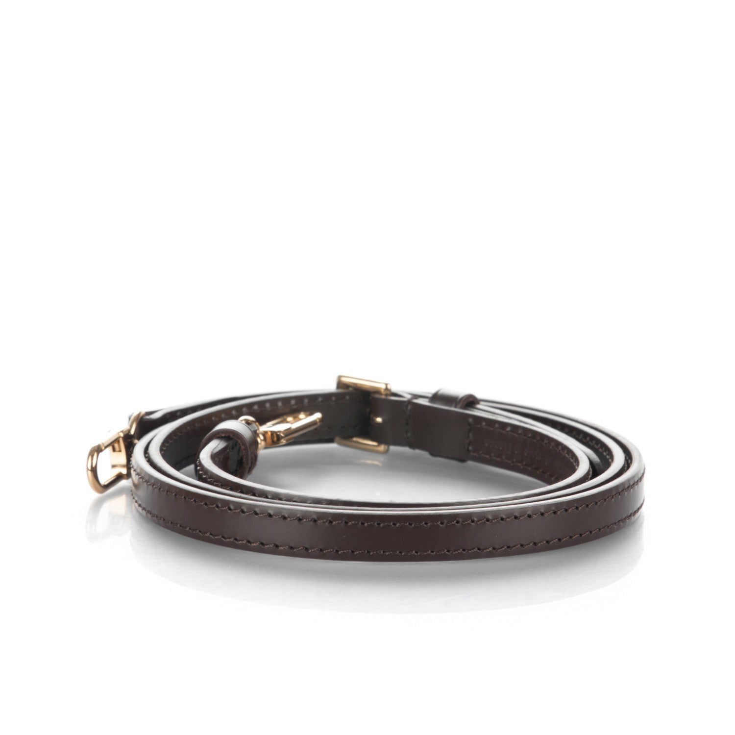 Louis Vuitton Calfskin 12mm Adjustable Shoulder Strap Brown 3 of 4