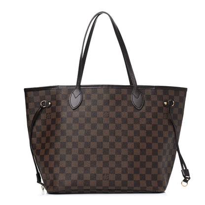 Louis Vuitton Damier Ebene Neo Neverfull MM Rose Ballerine 1 of 14