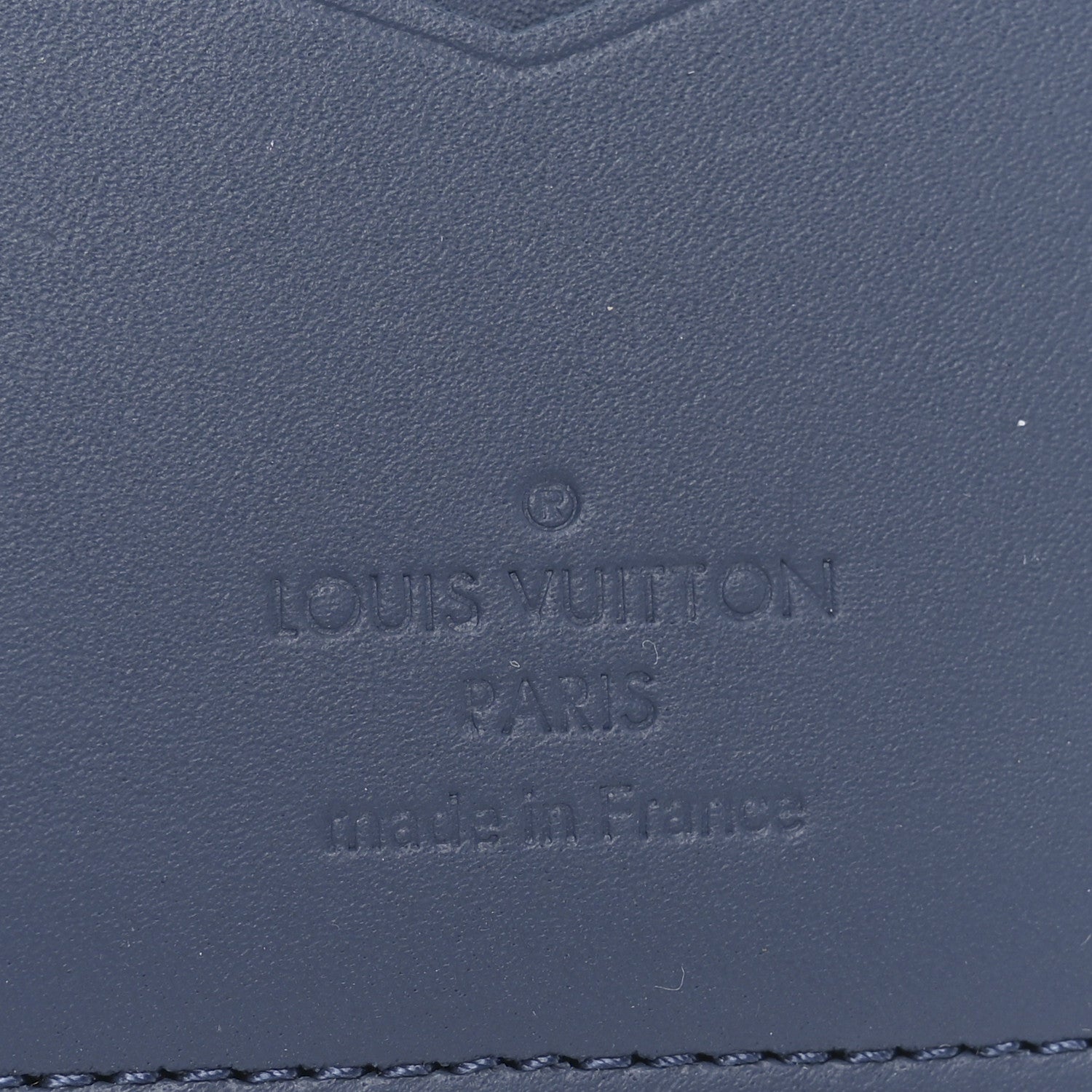 Louis Vuitton Calfskin Monogram Shadow Pocket Organizer Blue 5 of 6