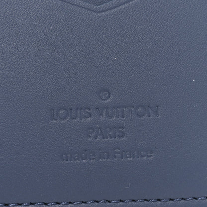 Louis Vuitton Calfskin Monogram Shadow Pocket Organizer Blue 5 of 6