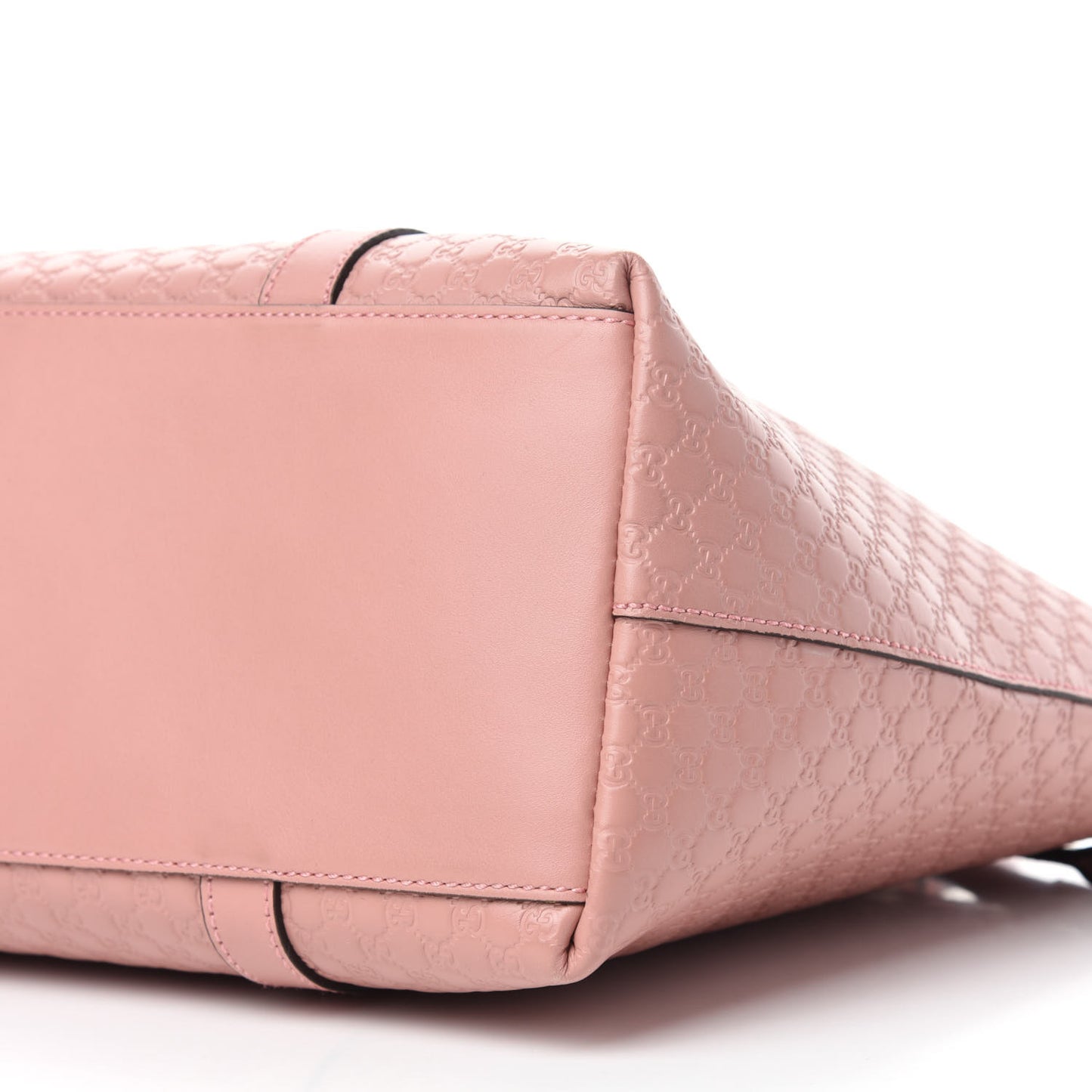 Soft Microguccissima Medium Zippered Satchel Soft Pink
