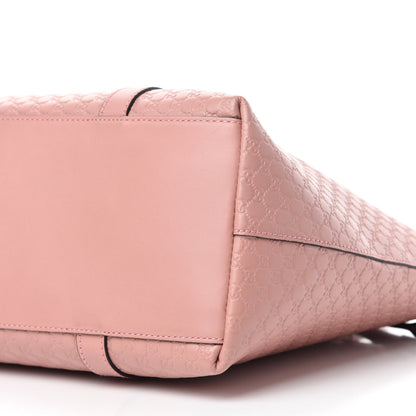 Gucci Soft Microguccissima Medium Zippered Satchel Soft Pink 7 of 10