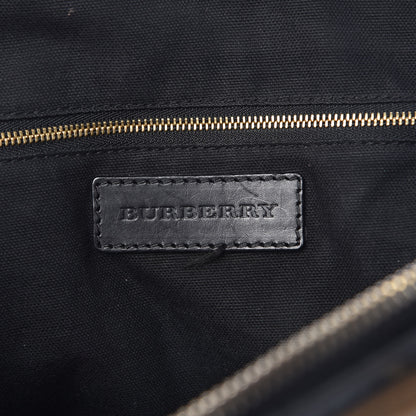 Burberry Bridle Calfskin House Check Small Orchard Bowling Bag Black 6 of 14