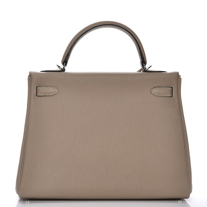 Hermes Togo Kelly Retourne 32 Gris Tourterelle 28 of 34