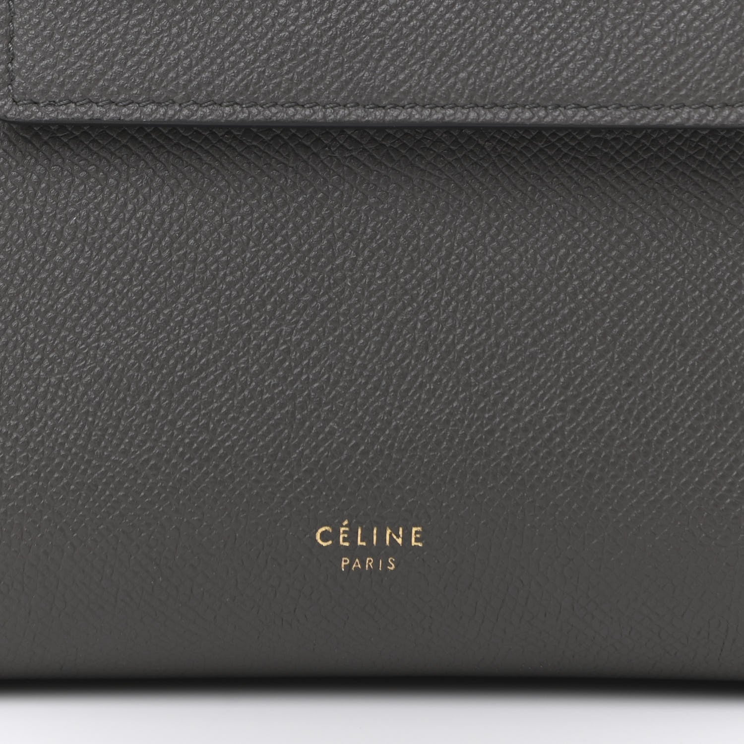 Celine Grained Calfskin Nano Belt Bag Grey 7 of 11