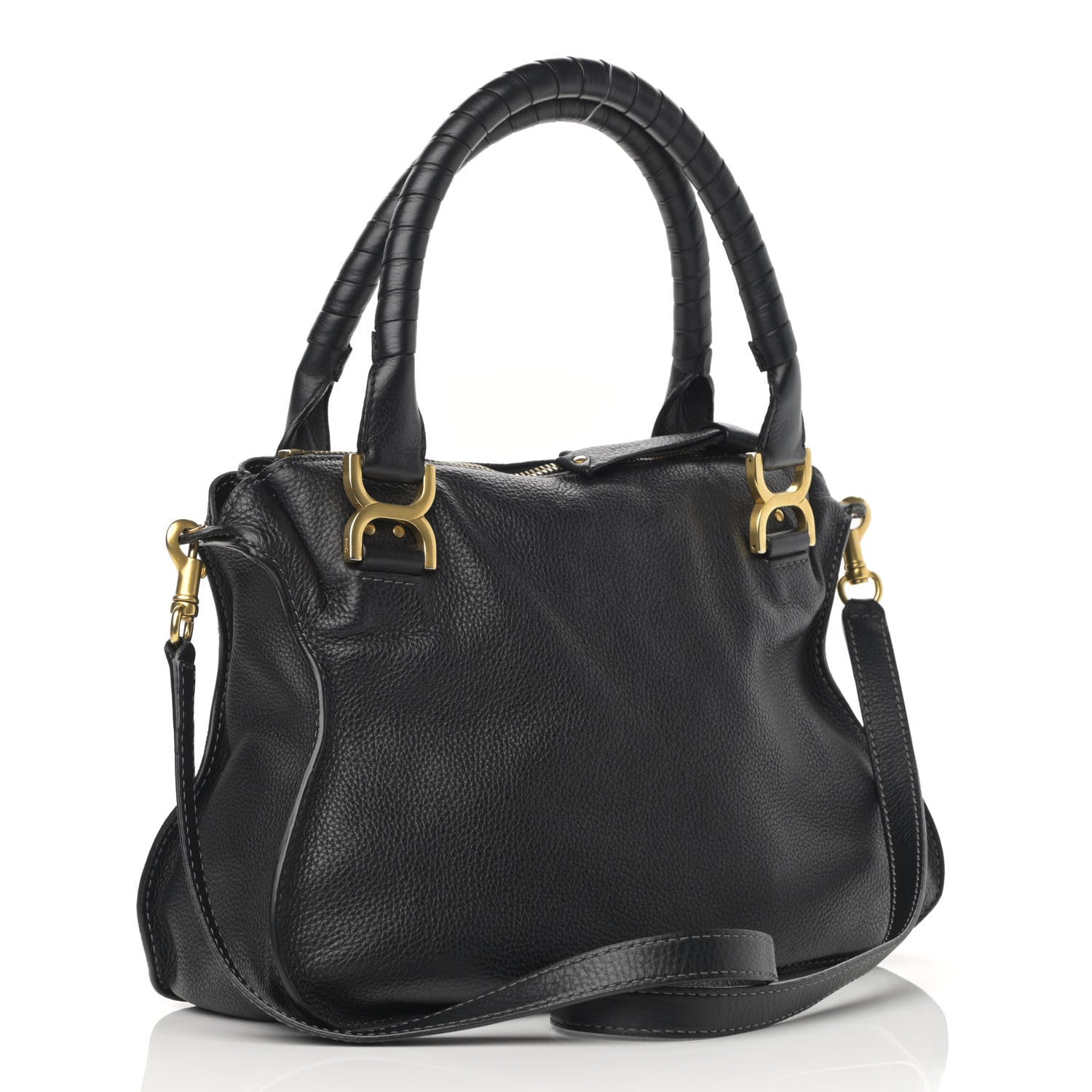 Chloe Calfskin Medium Marcie Satchel Black 3 of 15