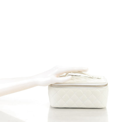 Chanel Lambskin Quilted Jewelry Case White 2 of 7