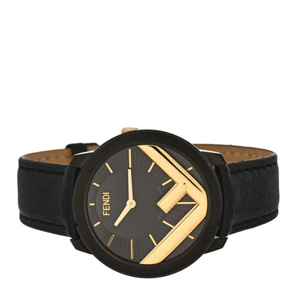 Fendi Stainless Steel Calfskin 40mm F is Fendi Run Away Quartz Watch Black 2 of 5