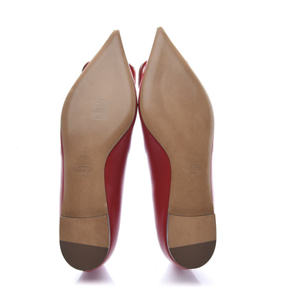 Valentino Garavani Nappa Vlogo Flats 38 Rosso Valentino 5 of 8