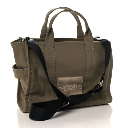 Marc Jacobs Cotton Canvas Medium The Traveler Tote Bag Slate Green 2 of 14