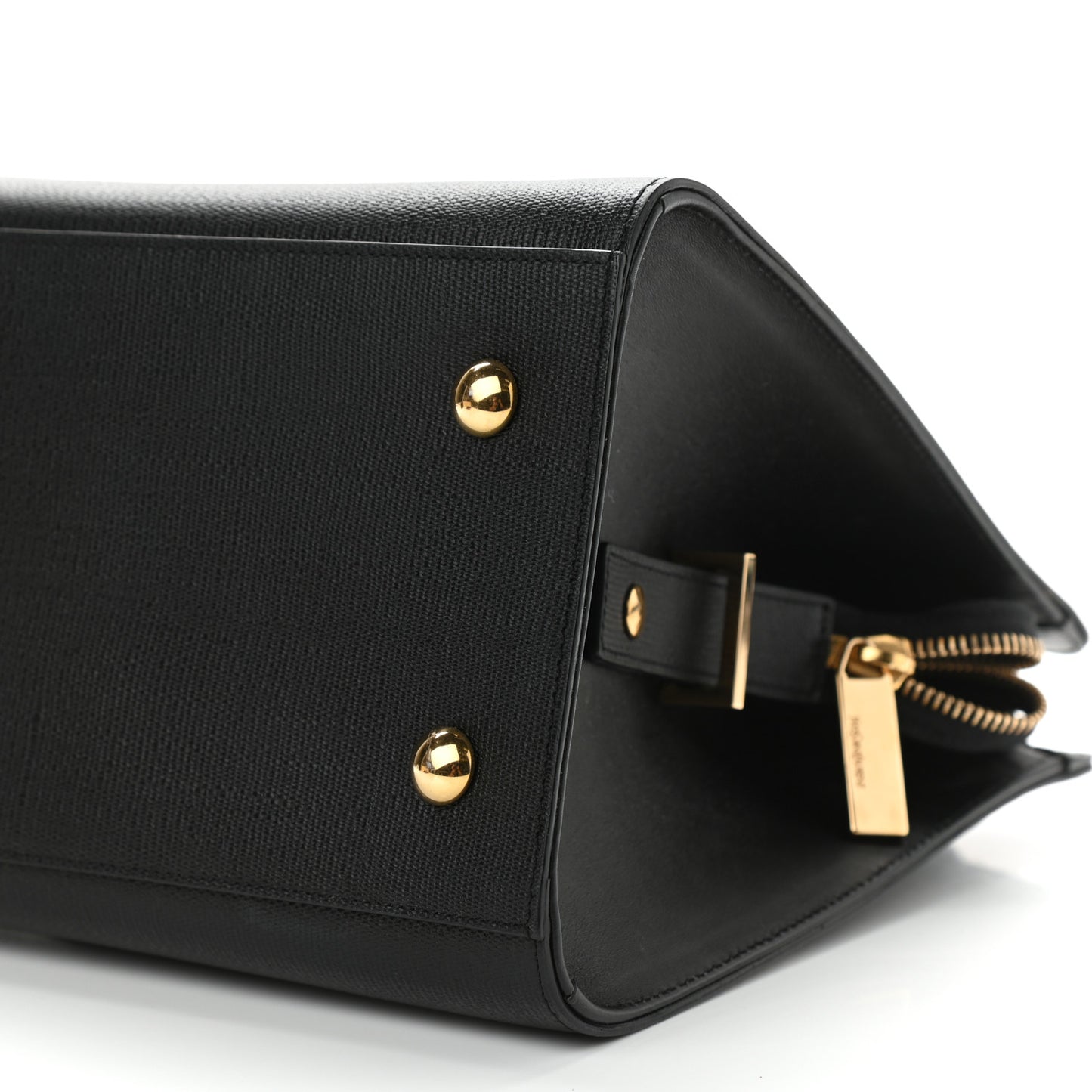 Textured Calfskin Small Classic Y Cabas Black