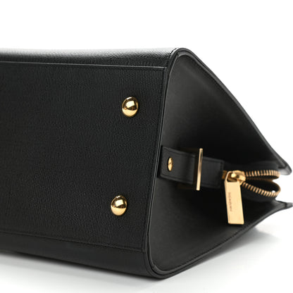 Saint Laurent Textured Calfskin Small Classic Y Cabas Black 10 of 11