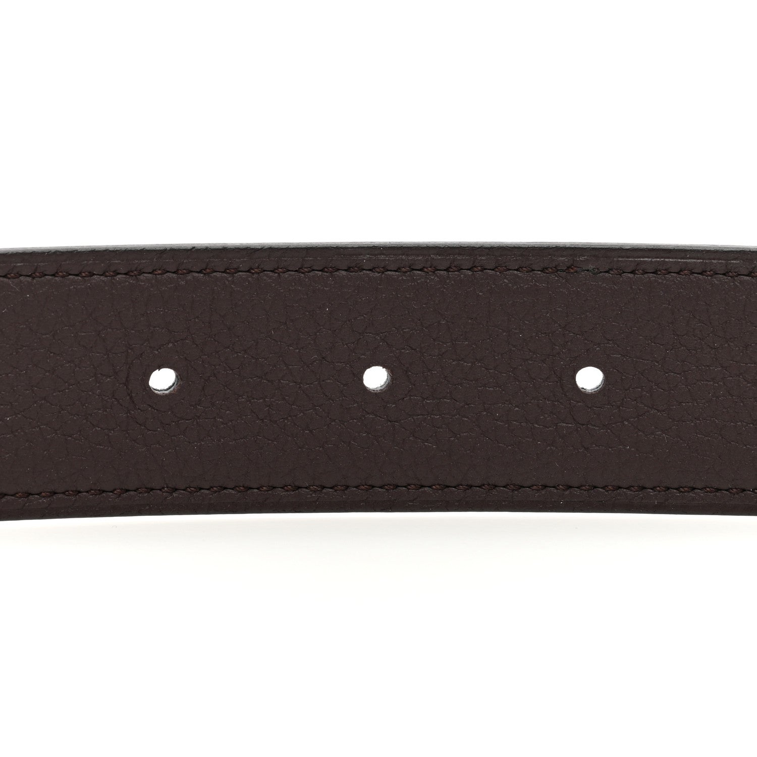 Hermes Box Togo 32mm Belt Strap 85 34 Black Rouge H 5 of 6