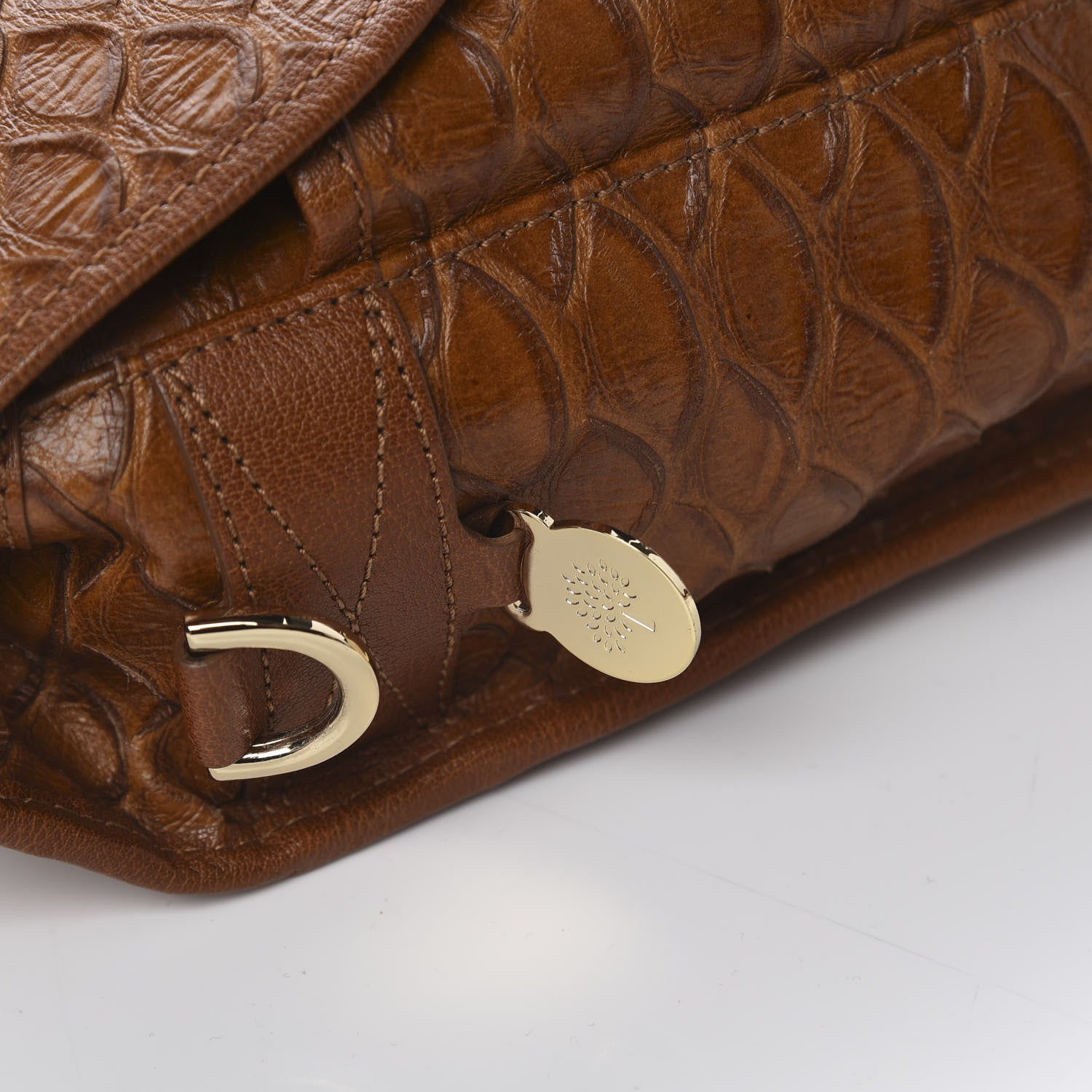 Mulberry Silky Snake Trout Messenger Bag Oak 9 of 11