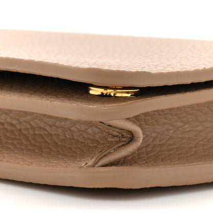 Prada Vitello Daino Metal Chain Wallet Cammeo 9 of 16