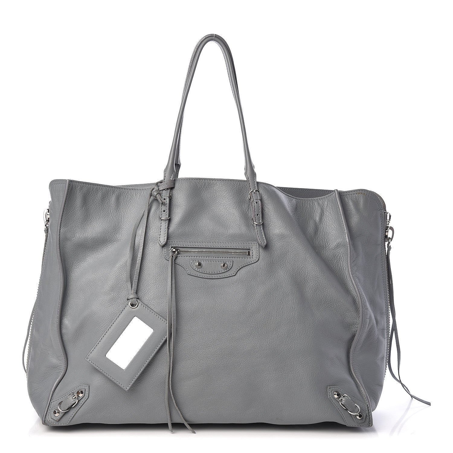 Balenciaga Veau Papier A4 Zip Around Tote Grey 1 of 13