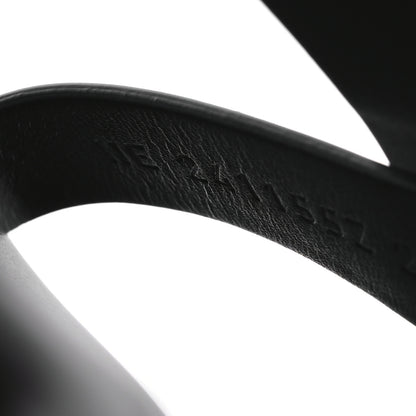 Hermes Calfskin Womens Ines Sandals 39 Black 8 of 9