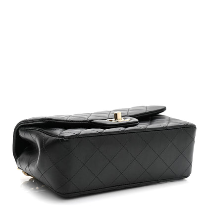 Chanel Lambskin Quilted Mini Coco Charms Rectangular Flap Black 4 of 13