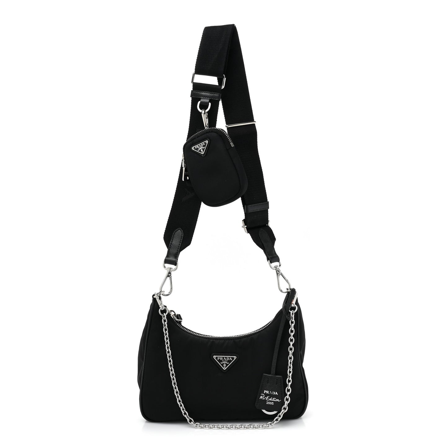 Nylon Re-Edition 2005 Shoulder Bag Black